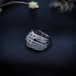 Silver Slit Band Ring