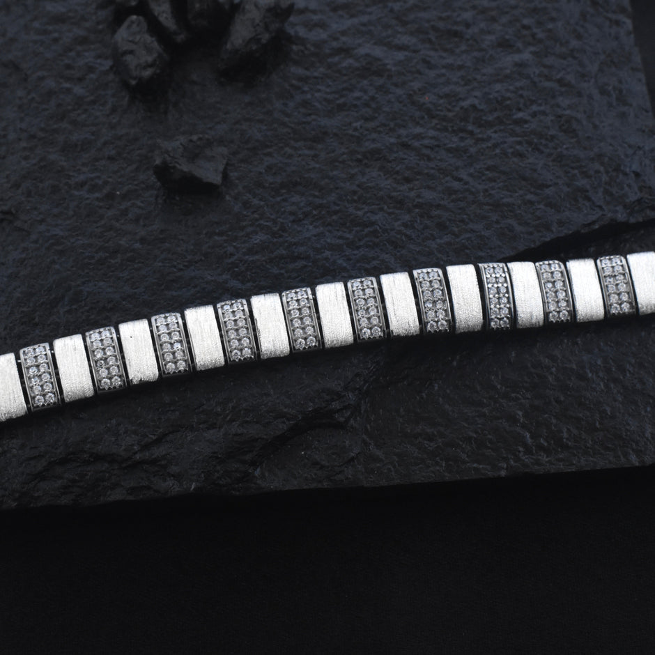 Panel Shine Silver Bracelet