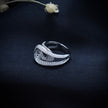 Silver Infinity Twist Ring
