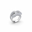 Interwoven Knot Pavé Statement Ring
