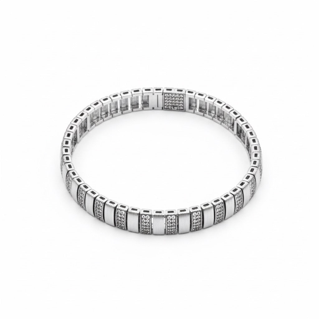 Panel Shine Silver Bracelet