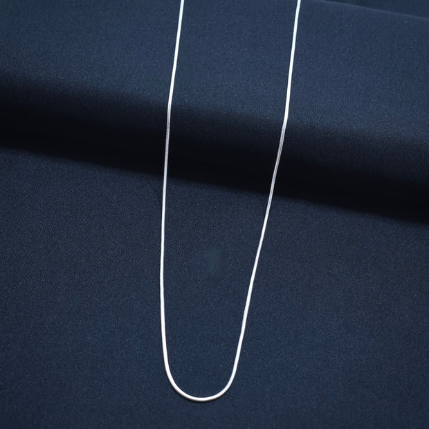 Blade Curve Silver Chain