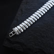 Luxury Flat Link Heavy Silver Bracelet