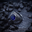Antique Silver Royal Blue Ring