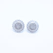 Grand Vintage Floral Silver Earrings