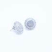 Grand Vintage Floral Silver Earrings