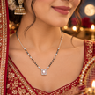 Crystal Rectangle Mangalsutra