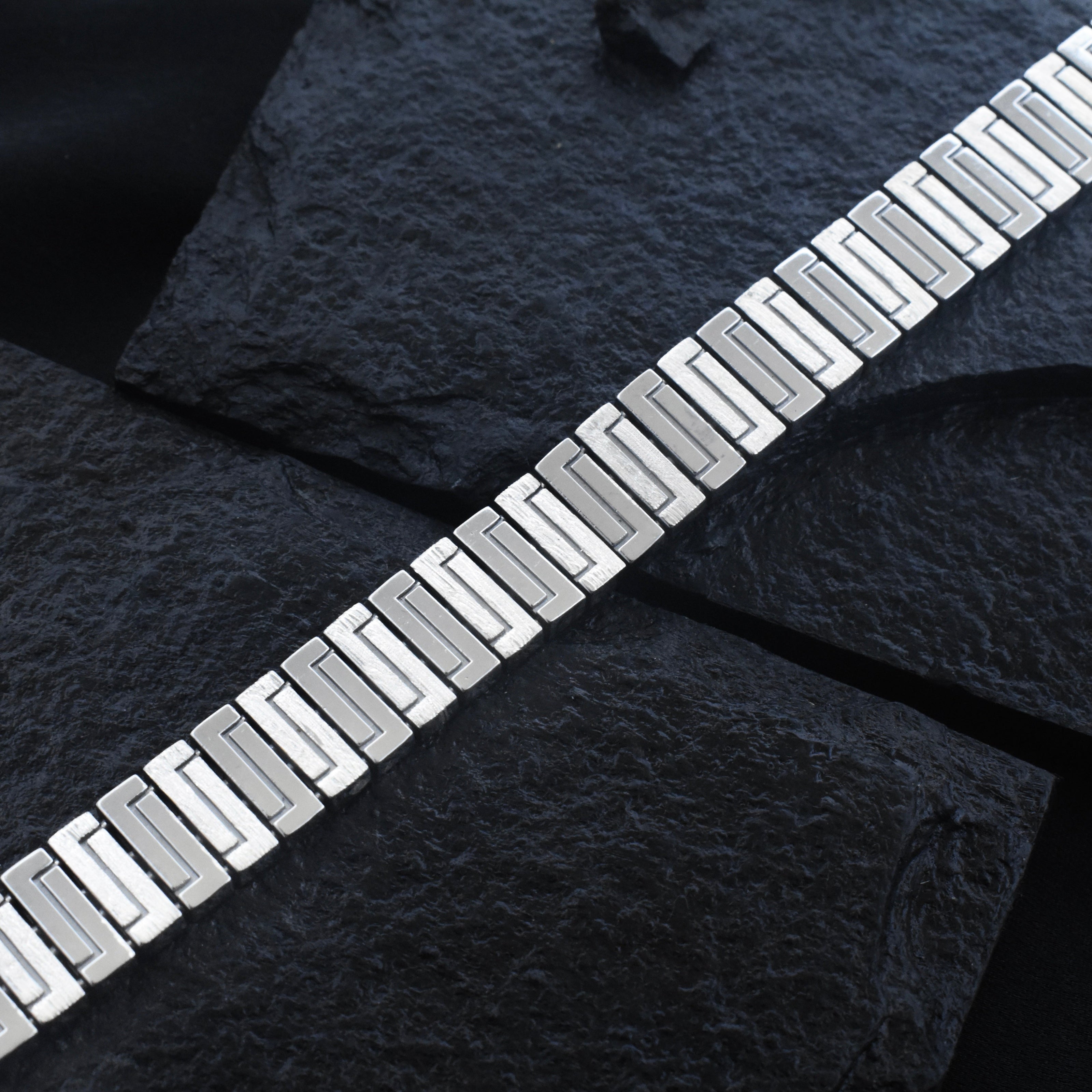 Twin Tile Silver Bracelet