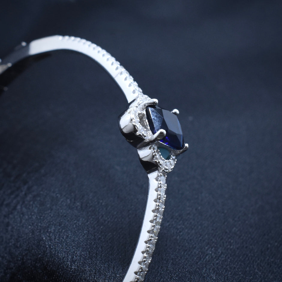 Dot Swirl Silver Bracelet