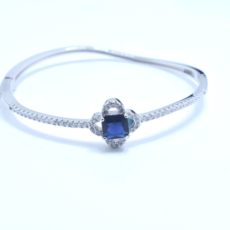 Dot Swirl Silver Bracelet