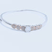Moonstone Hearts Silver Bracelet