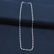 Twisted Oval Segment Silver Unisex Chain
