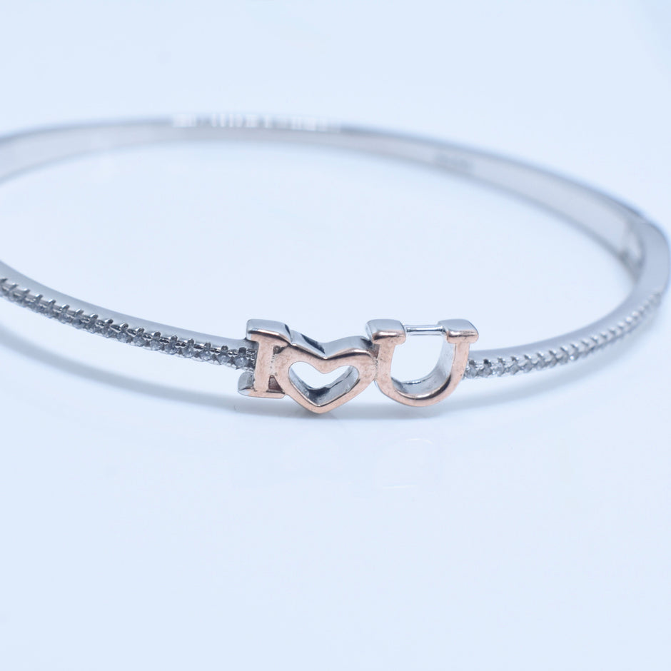 Buckle Clasp Silver Bracelet