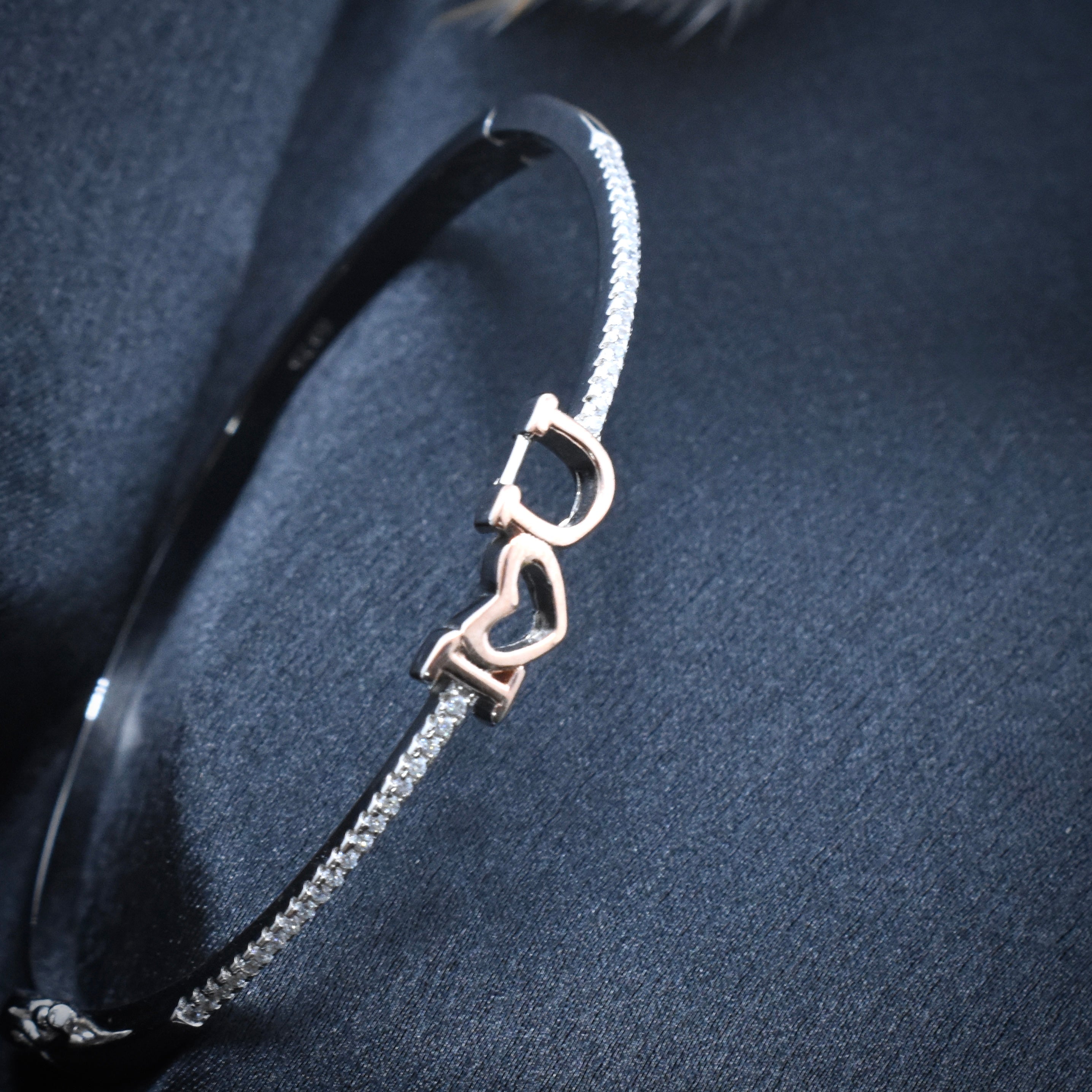 Buckle Clasp Silver Bracelet