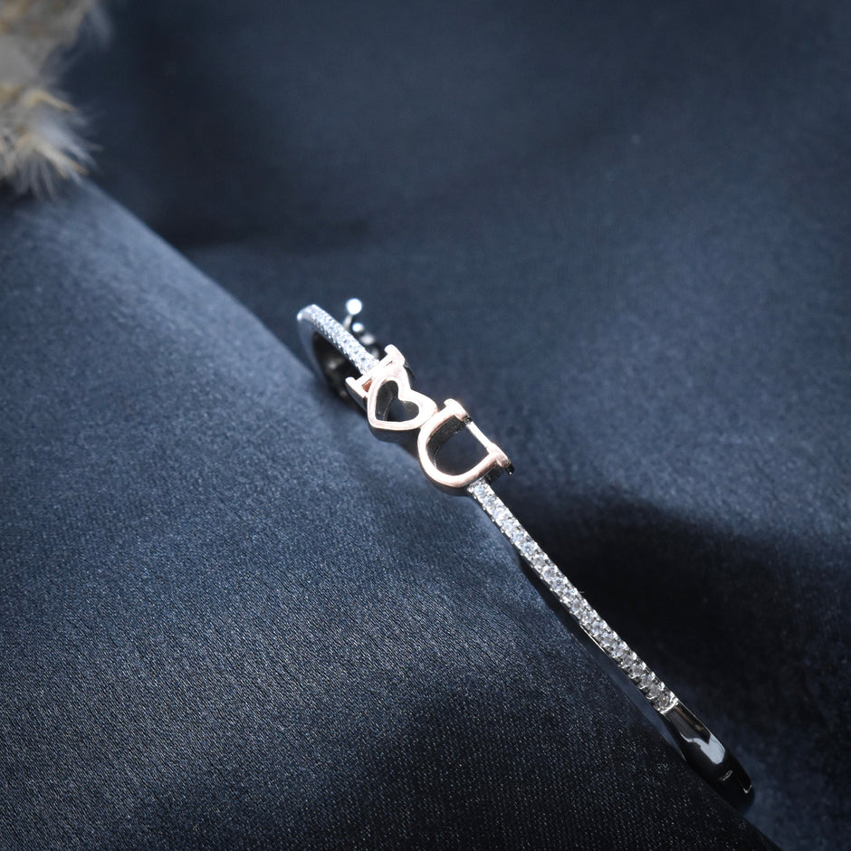 Buckle Clasp Silver Bracelet