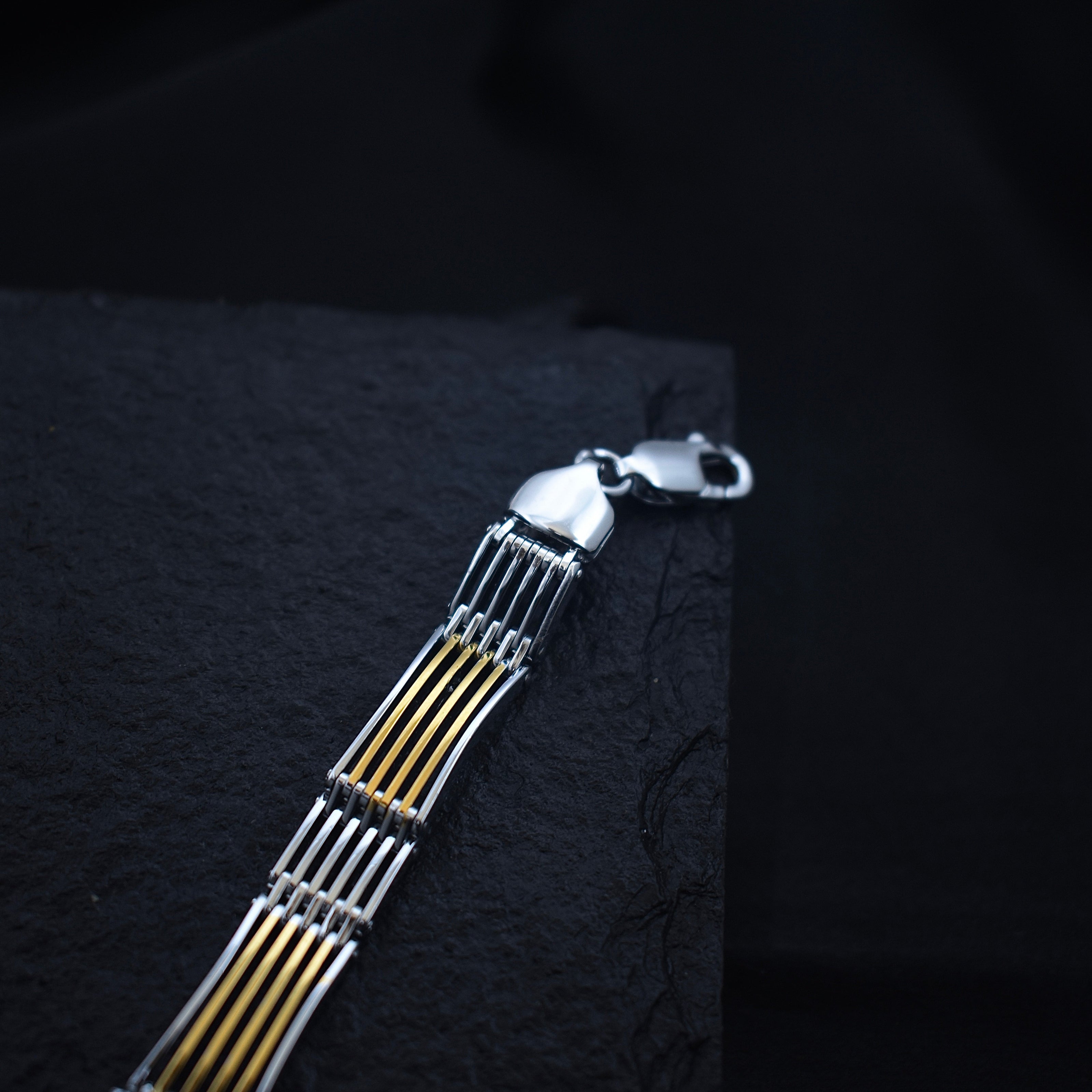 Luxe Grill Silver Rhodium Bracelet