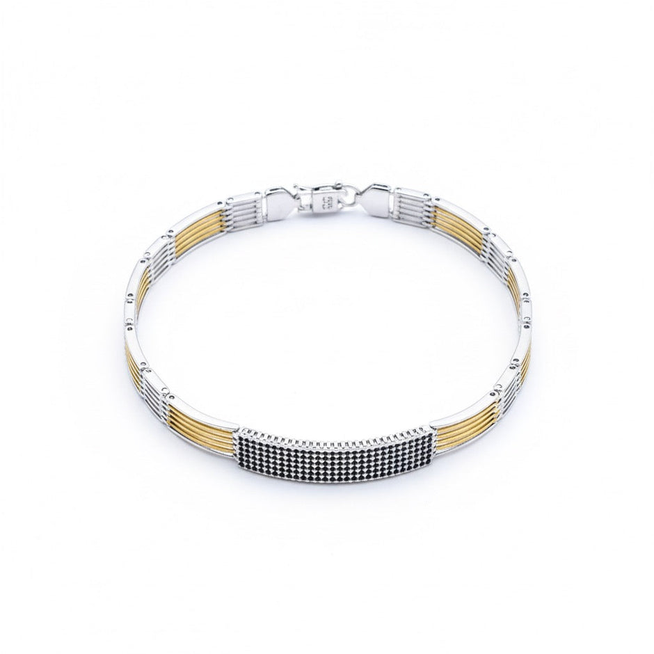 Luxe Grill Silver Rhodium Bracelet