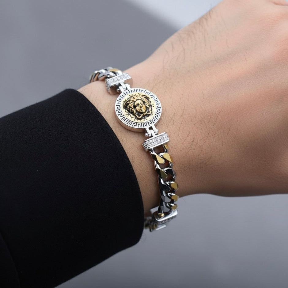 Versace Icon Silver Rhodium Bracelet