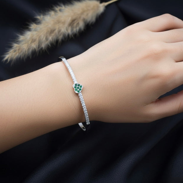 Dotted Link Silver Bracelet