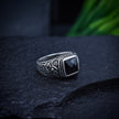Sultan Square Onyx Turkish Signet Ring