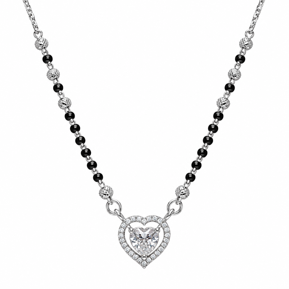 Heart Halo Mangalsutra