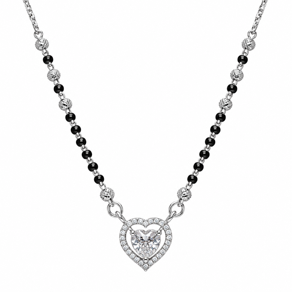 Heart Halo Mangalsutra