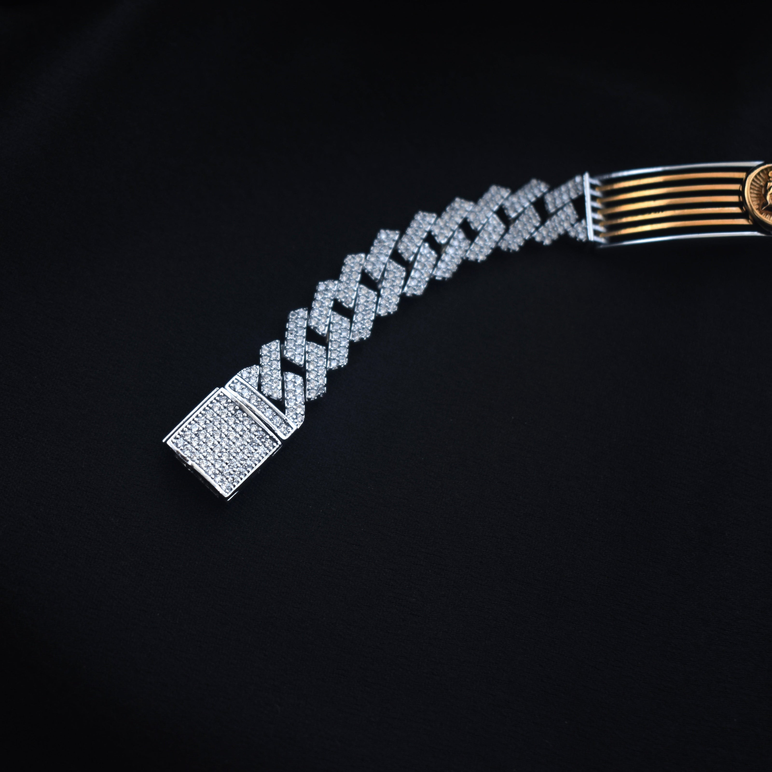 Royal Armor Silver Rhodium Bracelet