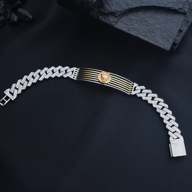 Royal Armor Silver Rhodium Bracelet