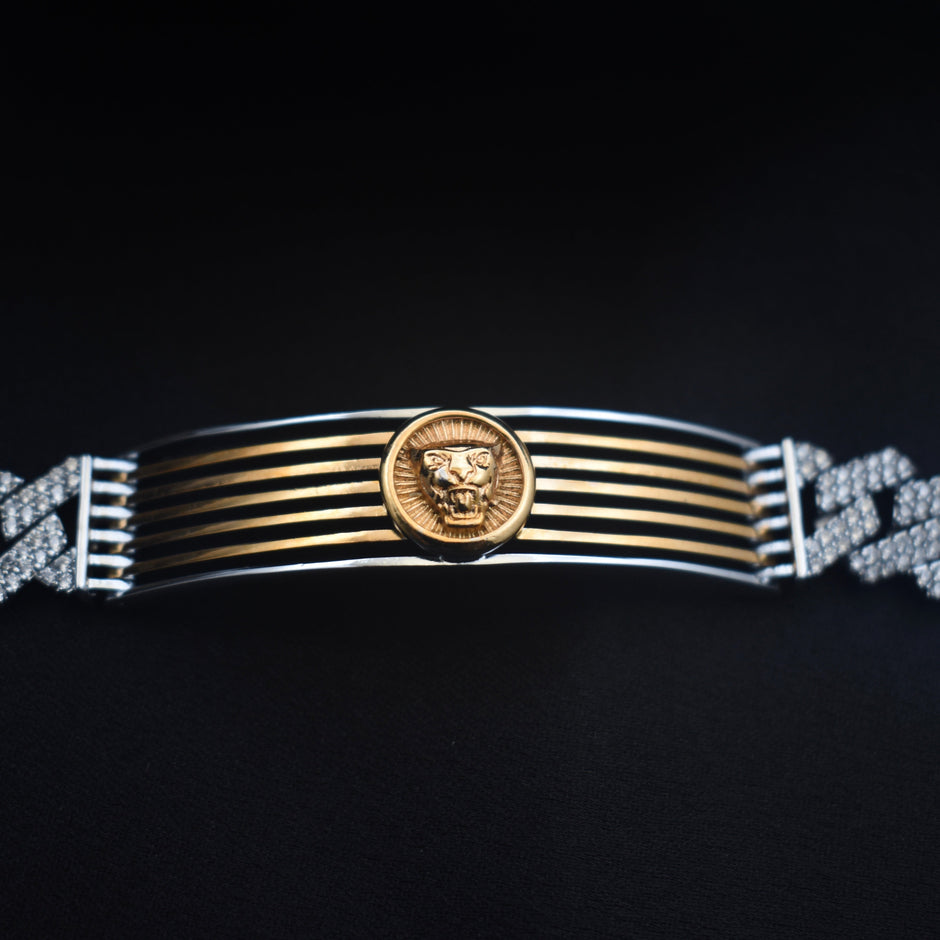 Royal Armor Silver Rhodium Bracelet