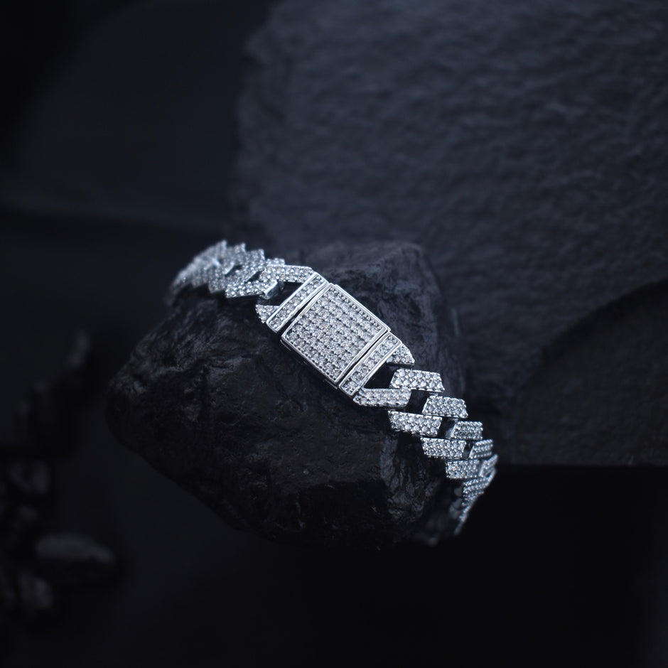 Royal Armor Silver Rhodium Bracelet