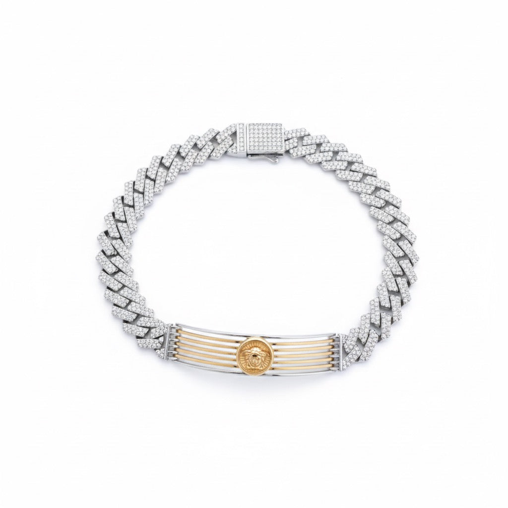Royal Armor Silver Rhodium Bracelet