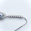 Evil Eye Charm Silver Bracelet