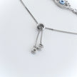 Evil Eye Charm Silver Bracelet