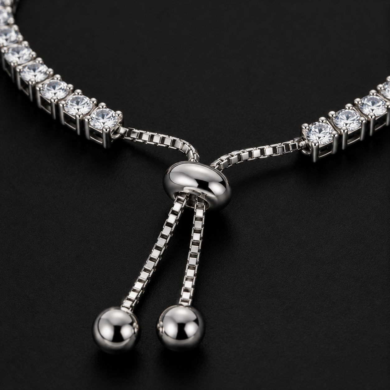Sparkling Tennis Bolo Bracelet