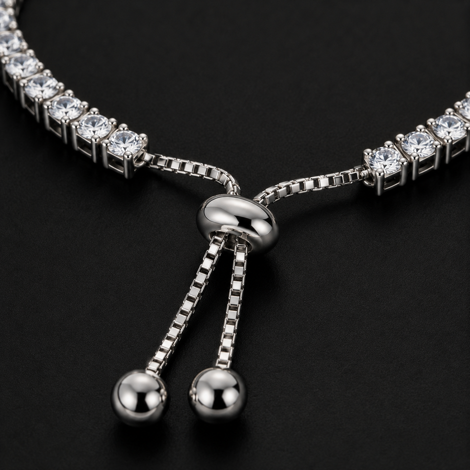 Sparkling Tennis Bolo Bracelet