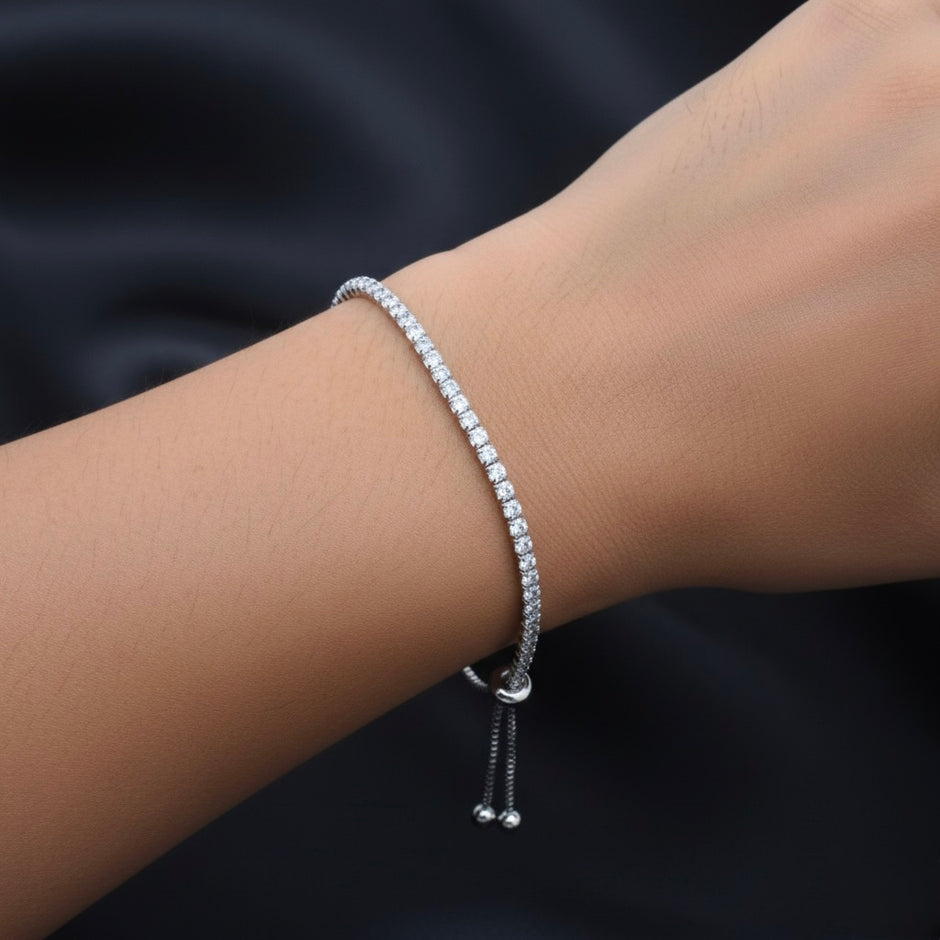 Sparkling Tennis Bolo Bracelet