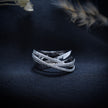 Intertwined Multi-Band Pavé Wrap Ring