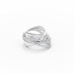 Intertwined Multi-Band Pavé Wrap Ring
