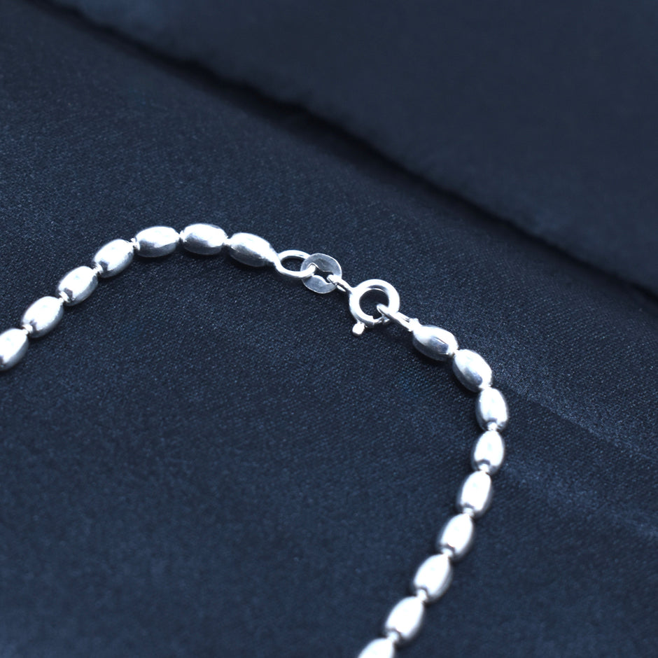 Polished Bead Silver Chain