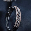 Lattice Band Silver Bracelet