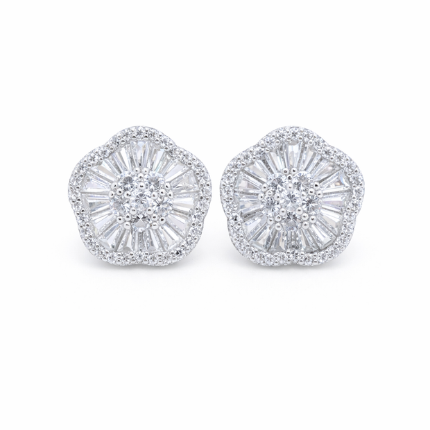 Brilliant Solitaire Double Halo Studs