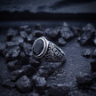 Antique Silver Swirl Edge Ring