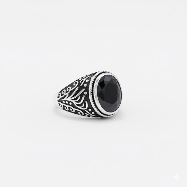 Oval Onyx Turkish Signet Ring