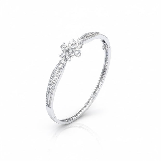 Marquise Floral Kada Bracelet