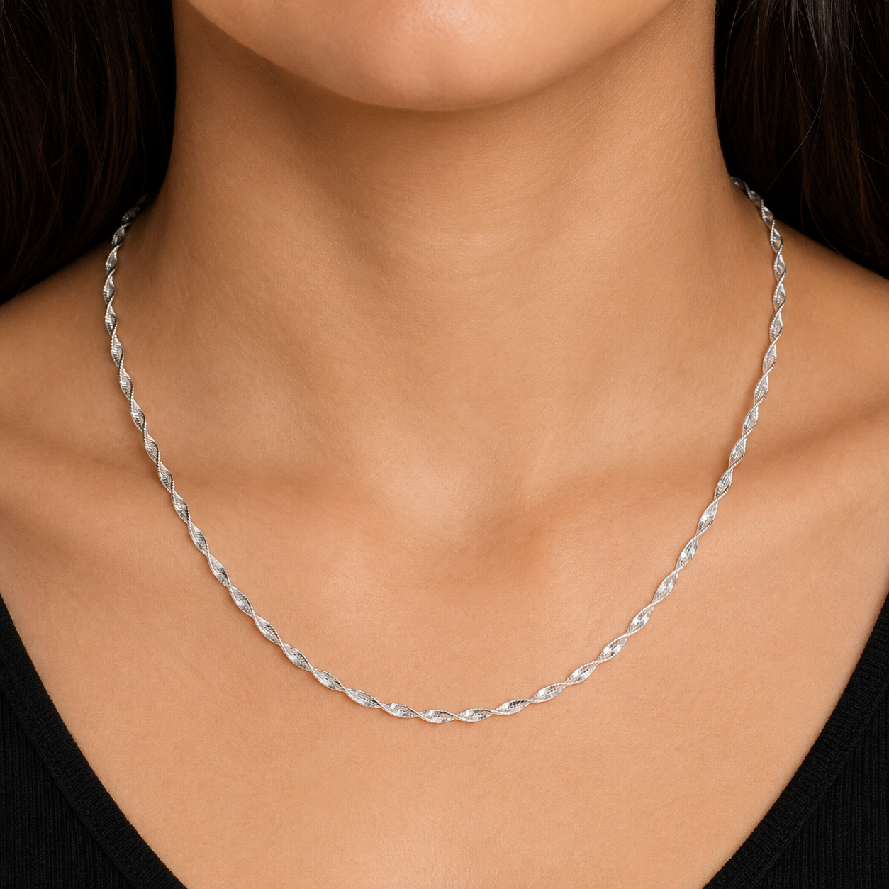 Classic Diamond Cut Rope Chain