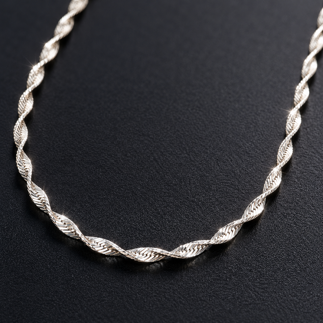 Classic Diamond Cut Rope Chain