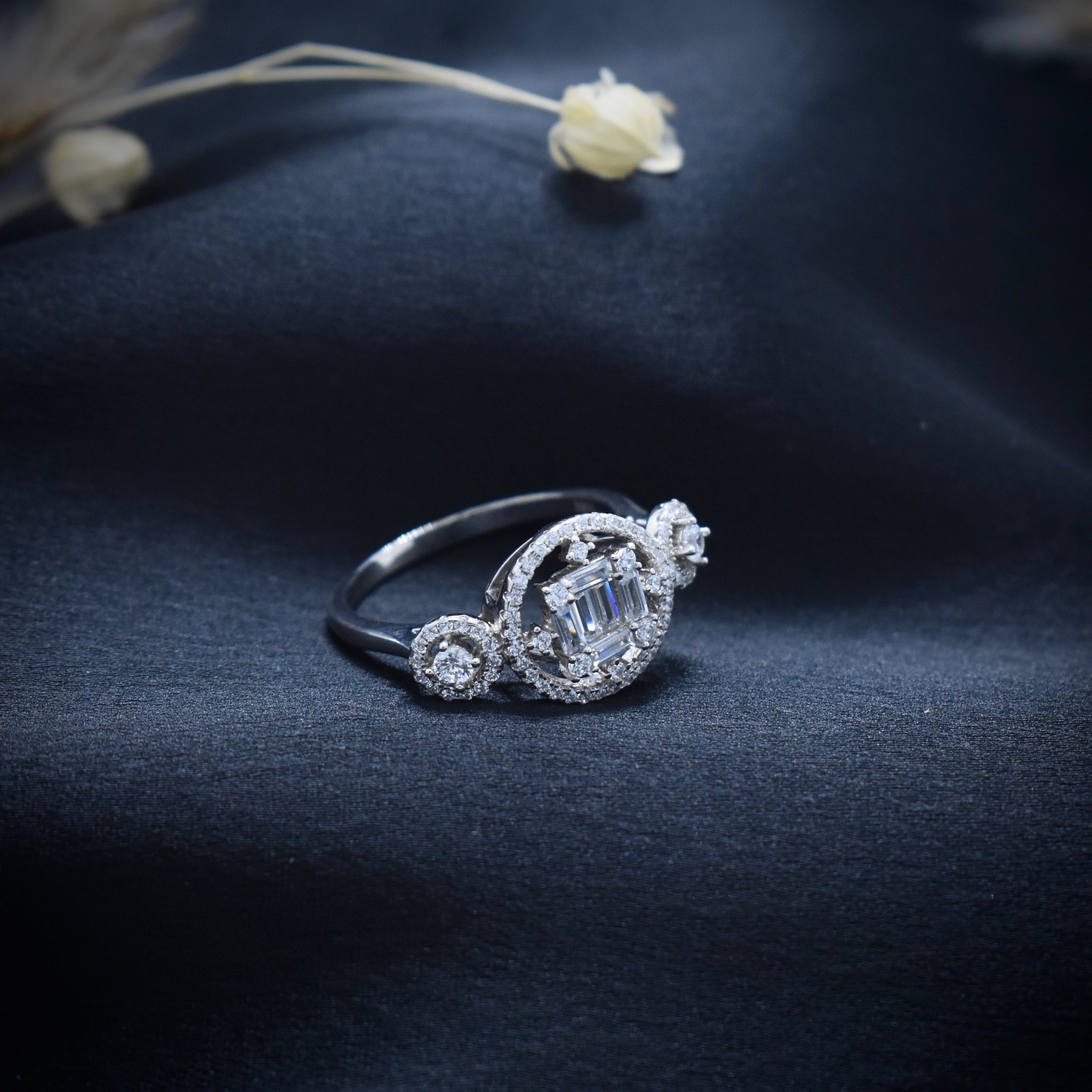 Silver Regal Trio Ring