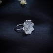Silver Halo Bloom Ring