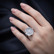 Silver Halo Bloom Ring
