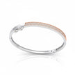 Two Tone Pave Bangle